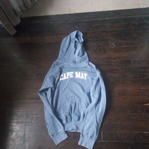 Soft As A Grape Kids Hoodie Color Blue Cape May Size Large Pre Owned